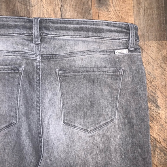 KanCun gray distress button fly skinny jeans size 13 NWOT - Picture 5 of 5